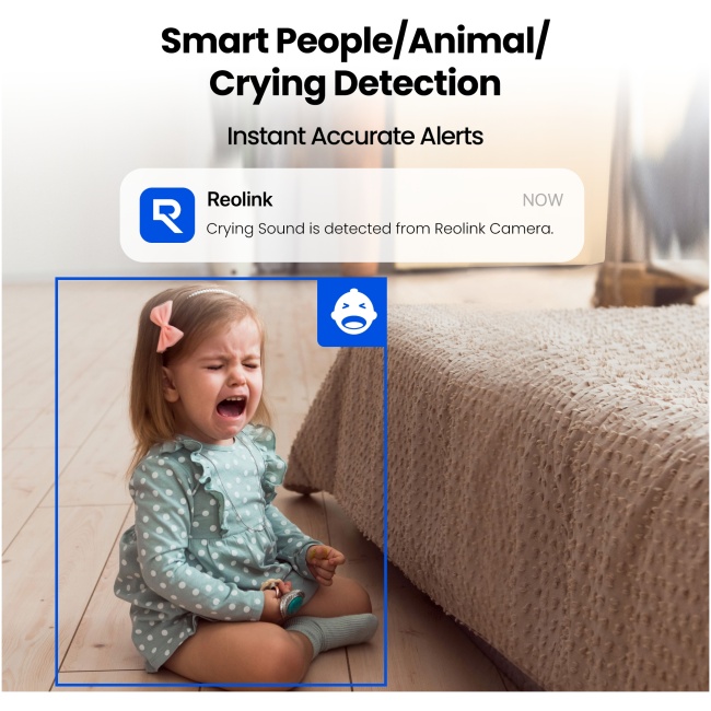 Reolink WIFI Indoor PTZ Camera 5MP E331 White - Image 8