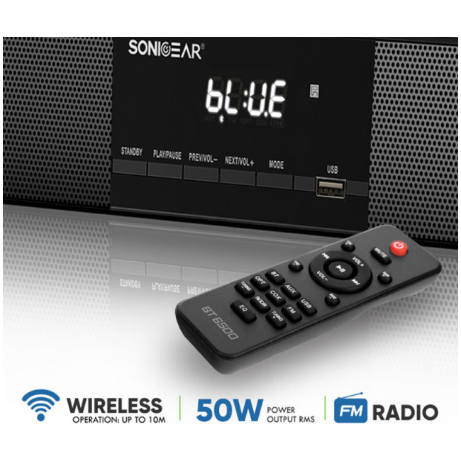 SonicGear BT-6500 SoundBar 200W & Wireless SubWoofer BT-USB-FM-HDMI - Image 4