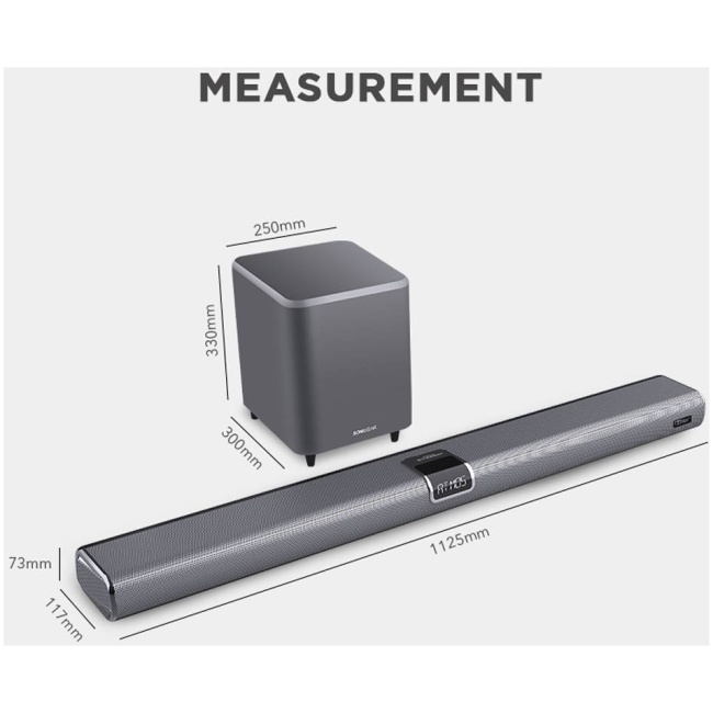 SonicGear STUDIOBAR 3000 Dolby Atmos 700W 5.1.2 Soundbar Incl 2xUHF Wireless Microphones 3xHDMI,BT,USB - Image 11