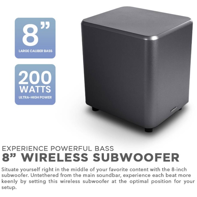 SonicGear STUDIOBAR 3000 Dolby Atmos 700W 5.1.2 Soundbar Incl 2xUHF Wireless Microphones 3xHDMI,BT,USB - Image 5