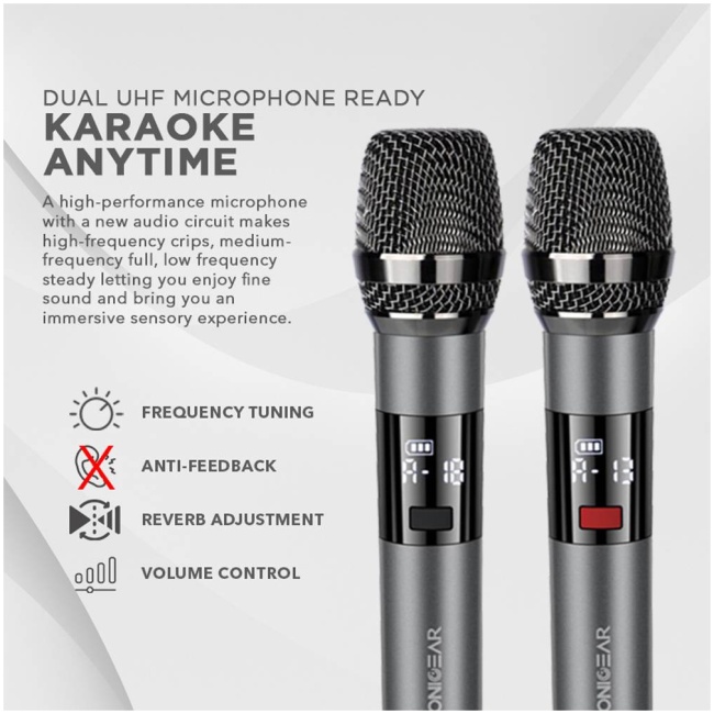 SonicGear STUDIOBAR 3000 Dolby Atmos 700W 5.1.2 Soundbar Incl 2xUHF Wireless Microphones 3xHDMI,BT,USB - Image 6