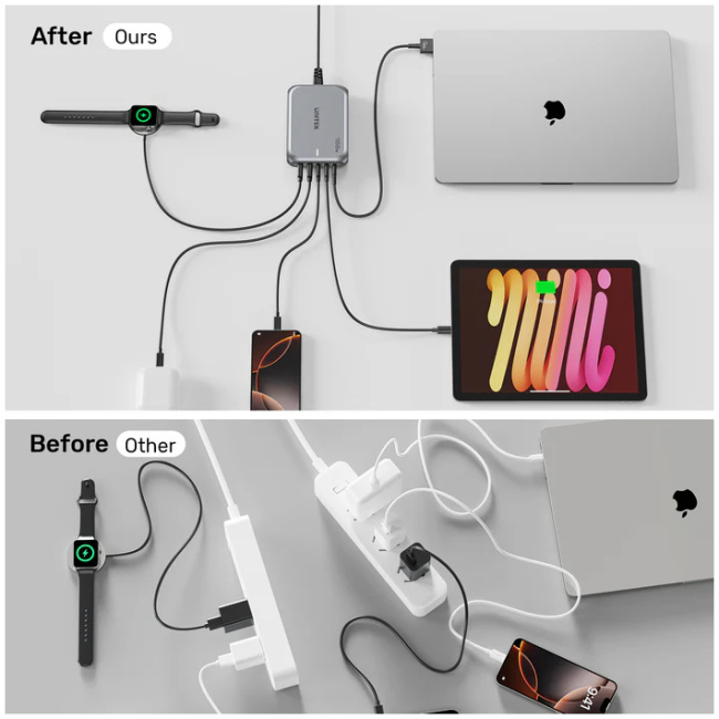 Unitek Charge Desktop 188W 5-Port PD3.1 GaN Station 140W P1234A (UK) - Image 10