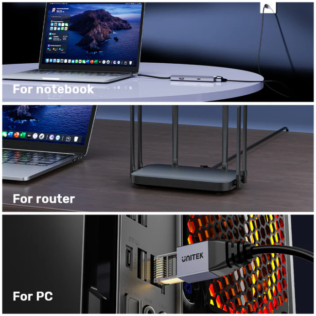 Unitek Network Patch Cable CAT8 Black 10.0m C18149A-10M - Image 7