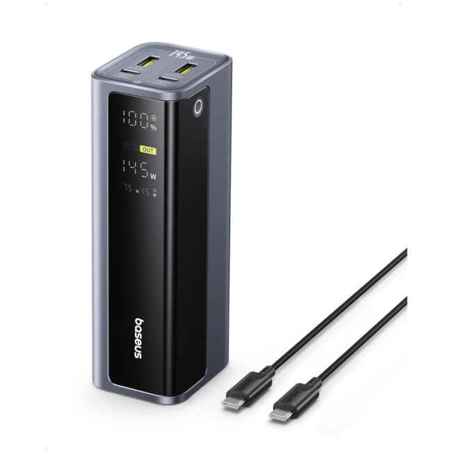 Baseus Powerbank 145W 20800mAh + Display EnerGeek GP12