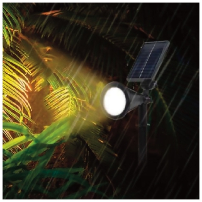 REXER Outdoor Multicolor RGBW IP65 LED Solar Spike Spotlight - Image 4
