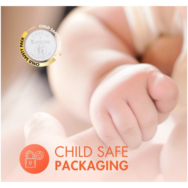 Uniross Lithium-Button Cell CR2016HP High Power (5pack) - Image 5