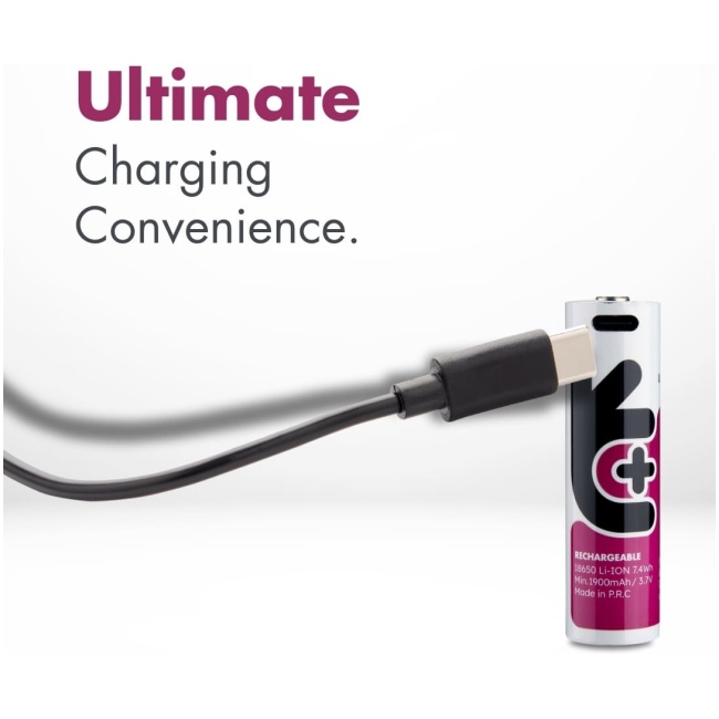 Uniross USB-C Rechargeable 18650 Lithium Battery 2000mah (1pc) - Image 4