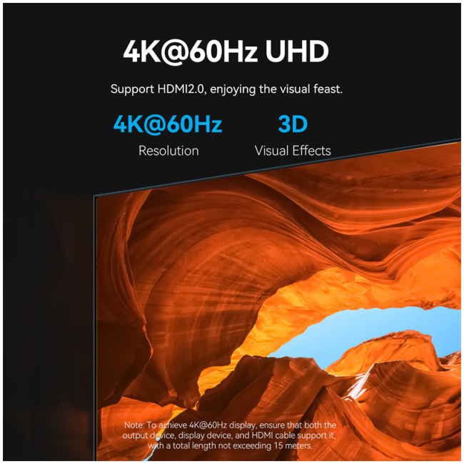 Vention HDMI Repeater for Signal Amplification 4K60Hz AIWH0 - Image 12