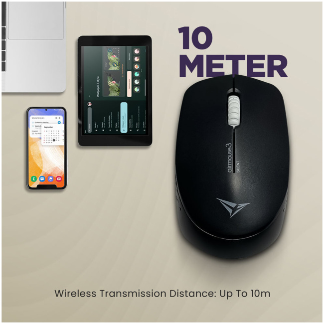 Alcatroz Mouse Wireless AIRMOUSE 3 Silent Black - Image 3