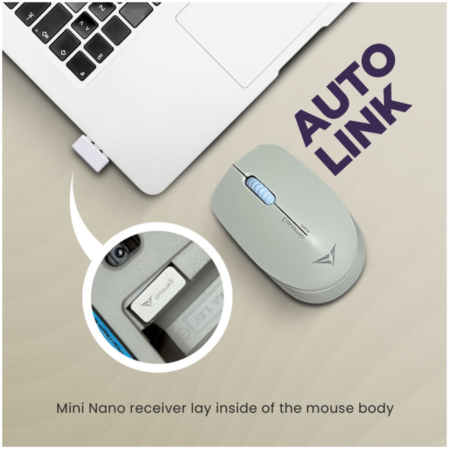 Alcatroz Mouse Wireless AIRMOUSE 3 Silent Black - Image 6