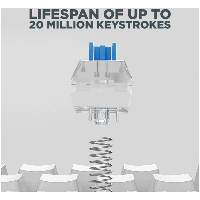 Armaggeddon MKA-2C NEO Black Mechanical Gaming Keyboard 87 Blue Clicky Keys - Image 5