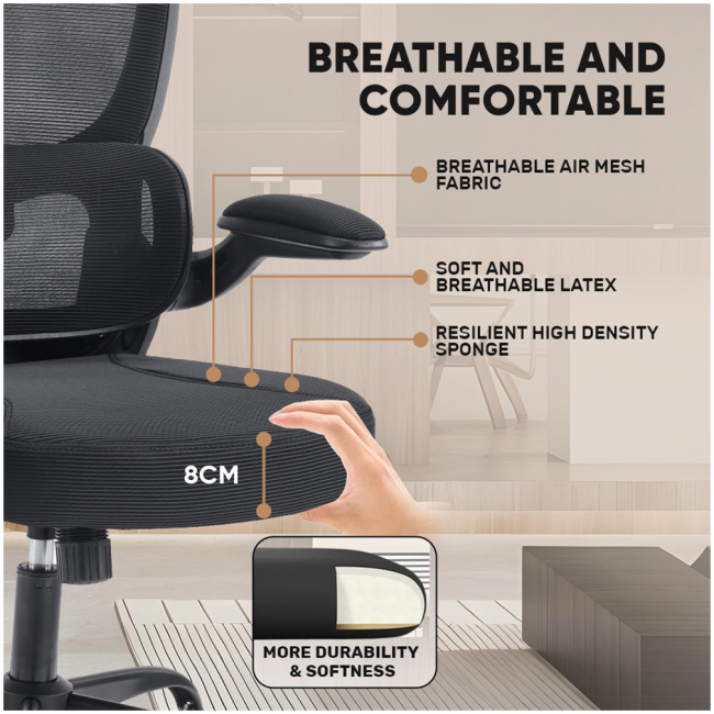 Armaggeddon Office Chair Mesh VERTEBRAE V3 Black - Image 9