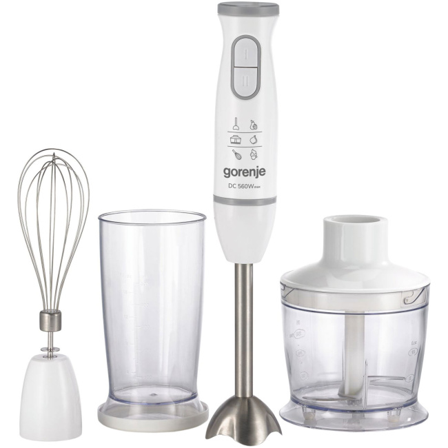 Gorenje Kitchen Blender Hand Mixer & Chopper 560W HBC564QW White
