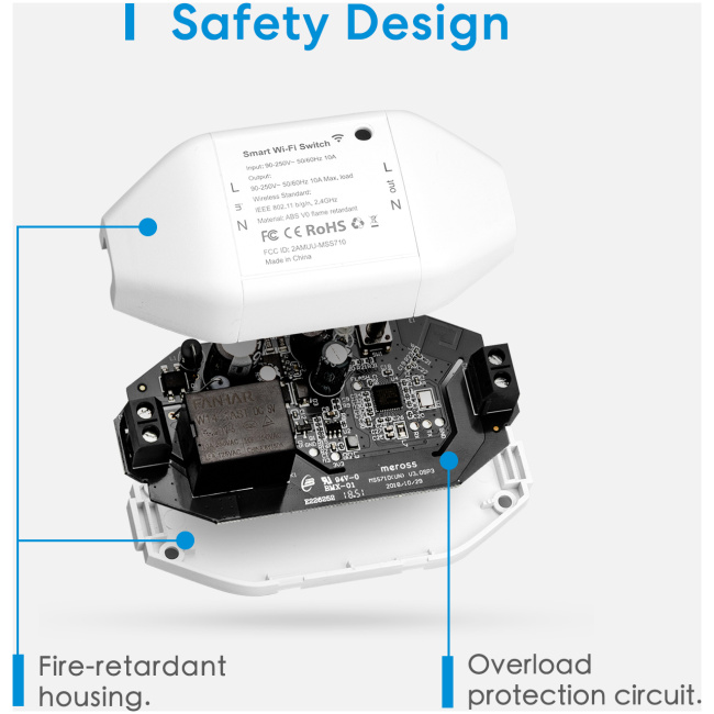 Meross Homekit Smart Wi-Fi Switch 16A (Matter) MSS715MA-UN - Image 5