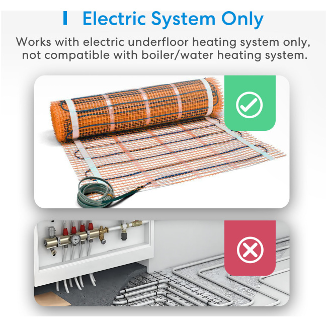 Meross Homekit Smart Wi-Fi Thermostat for Electric Underfloor Heating System MTS200HK-EU - Image 2