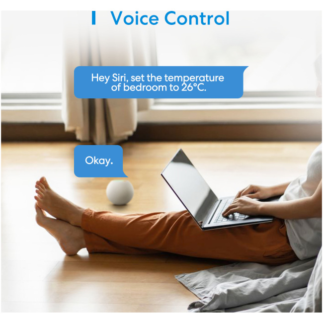 Meross Homekit Smart Wi-Fi Thermostat for Electric Underfloor Heating System MTS200HK-EU - Image 4