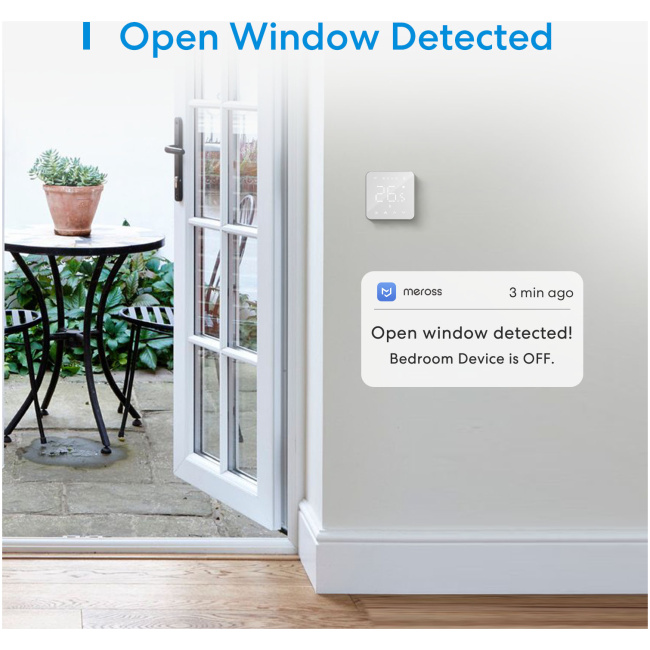 Meross Homekit Smart Wi-Fi Thermostat for Electric Underfloor Heating System MTS200HK-EU - Image 8