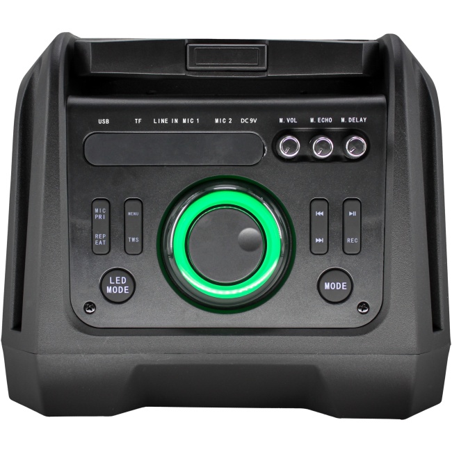 N-Gear FLASH1540 15'' Portable Karaoke Speaker with 1x Wireless Mic LED Lights USB & BT - Image 3