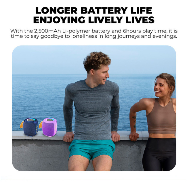 SonicGear Portable Speaker TWS BT/USB/FM/RGB SONICGO! 5 Atlantic Blue - Image 5