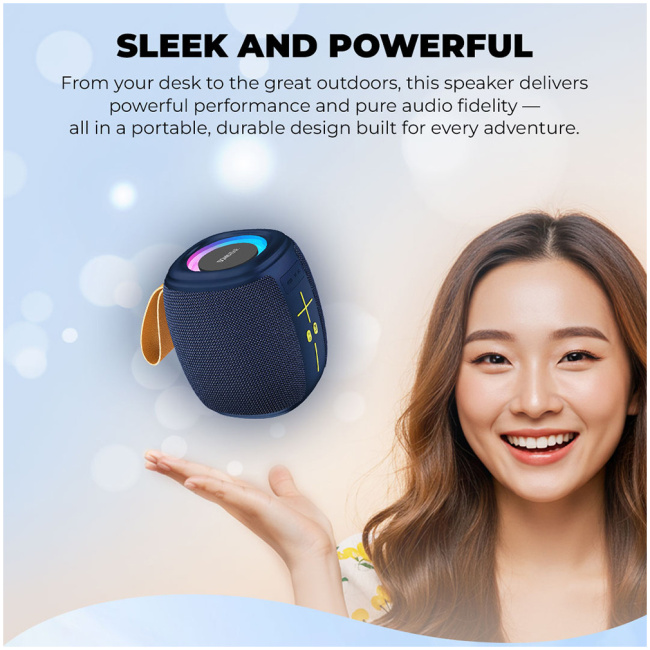 SonicGear Portable Speaker TWS BT/USB/FM/RGB SONICGO! 5 Atlantic Blue - Image 10