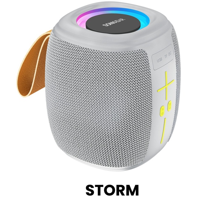 SonicGear Portable Speaker TWS BT/USB/FM/RGB SONICGO! 5 Storm White - Image 2