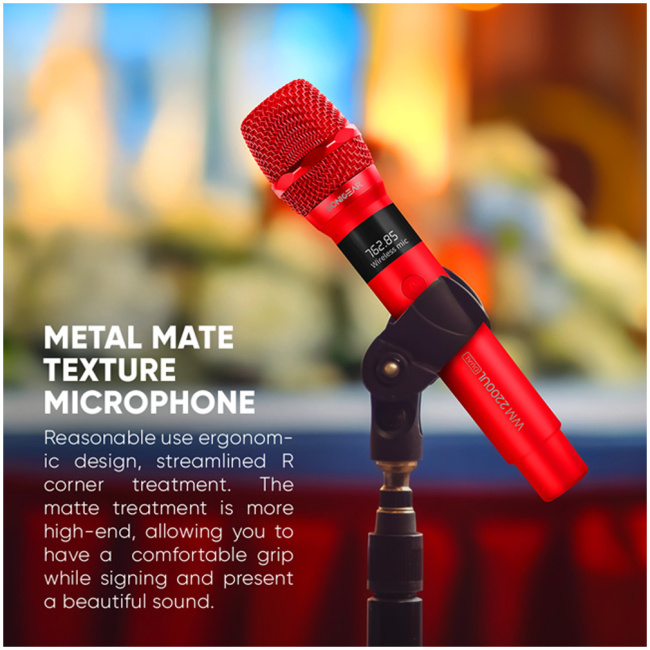 SonicGear WM2200UL DUAL Grigio 2 x Wireless 2.4GHz Rechargeable Microphone Handsets with LED Display - Image 9