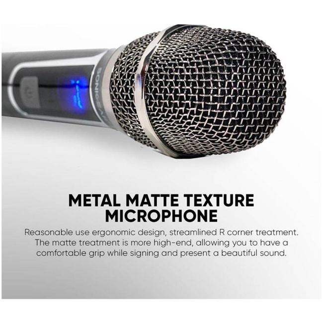 SonicGear WM3000UL 1xHandset Wireless UHF Microphone with Rechargeable Receiver - Image 4