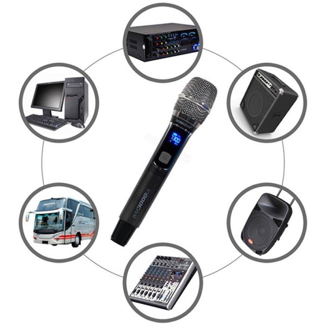 SonicGear WM3000UL 1xHandset Wireless UHF Microphone with Rechargeable Receiver - Image 6
