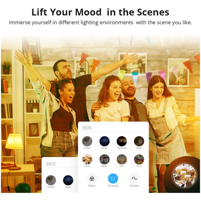 Sonoff WiFi Smart Bulb E27 RGB B05-BL-A60 - Image 6