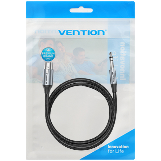 Vention AUDIO 6.3mm to XLR M-F Cable Braided-Metal 5.0m BKGHJ - Image 12