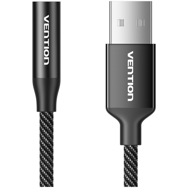 Vention AUDIO CONVERTER USB-A to 1x3.5mm 1.0m Cable Braided CVEBF - Image 3