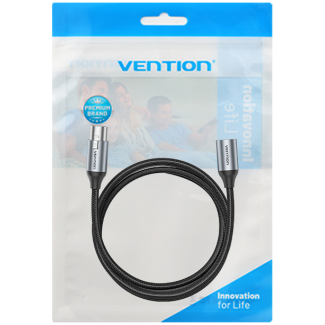 Vention AUDIO XLR M-F Cable Braided-Metal 5.0m BKHHJ - Image 12
