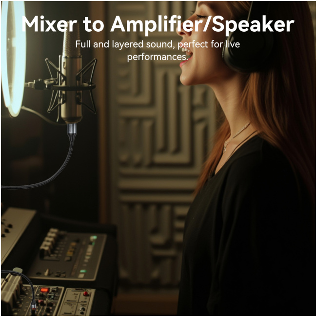 Vention AUDIO XLR M-F Cable Braided-Metal 5.0m BKHHJ - Image 5