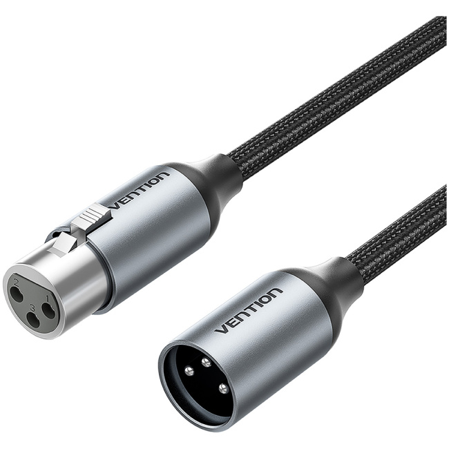 Vention AUDIO XLR M-F Cable Braided-Metal 5.0m BKHHJ