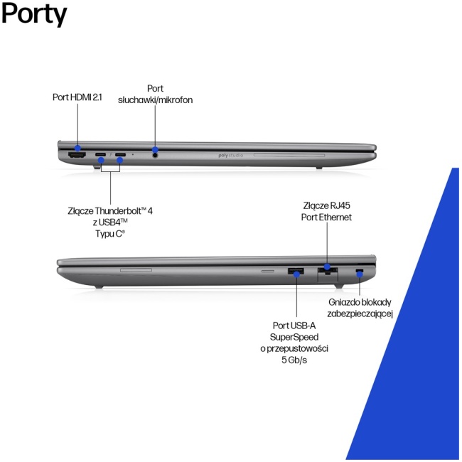HP ZBook 8 G1i Intel Core Ultra 7 255H Mobile workstation 35.6 cm (14") WUXGA 16 GB DDR5-SDRAM 1 TB SSD NVIDIA RTX 500 Ada Wi-Fi 7 (802.11be) Windows 11 Pro AI Workstation, AI PC Silver - Image 5