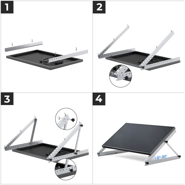 EcoFlow Solar Panel Adjustable Mount Bracket (100W) - Image 4