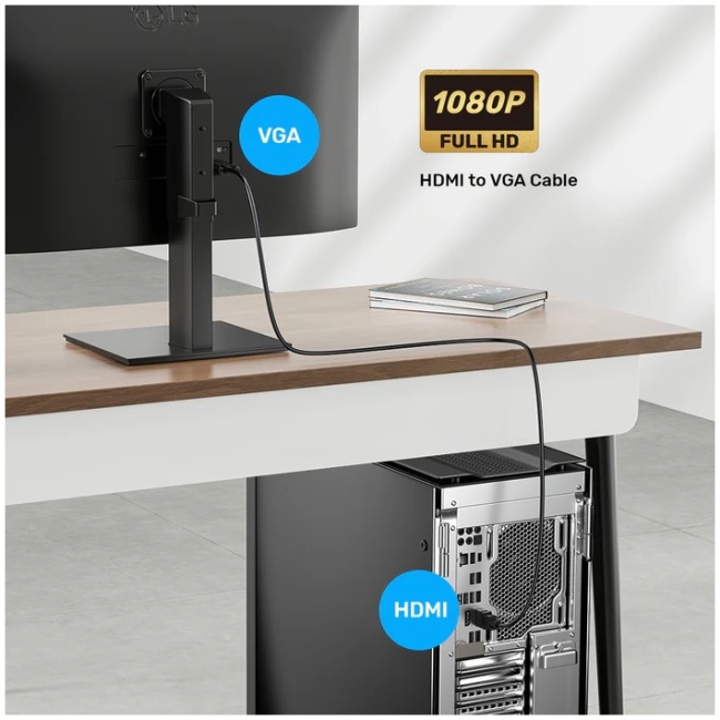 Unitek Converter HDMI to VGA Adapter Cable 2.0m - Image 5