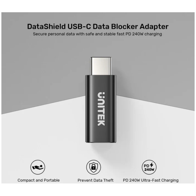 Unitek USB-C Data Blocker Support Charging 48V5A (2 pack) A1055A - Image 3