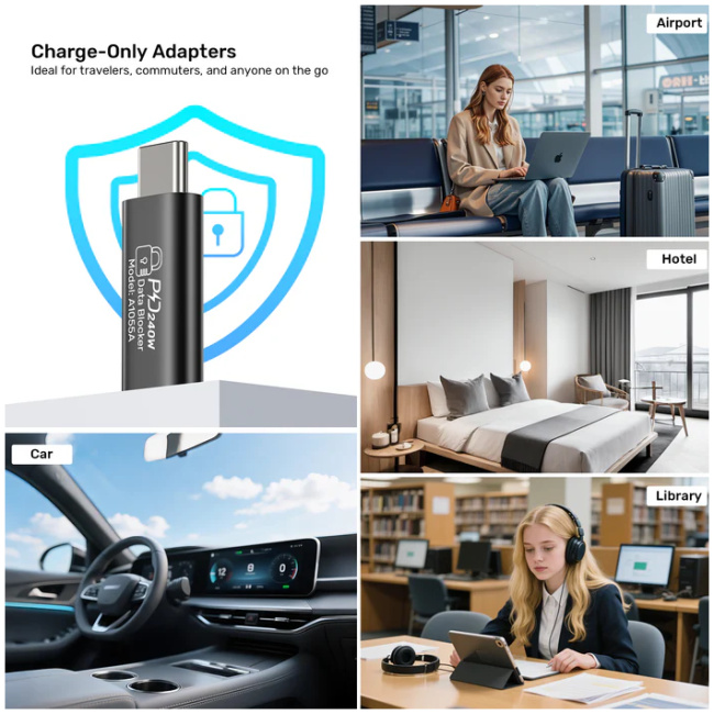 Unitek USB-C Data Blocker Support Charging 48V5A (2 pack) A1055A - Image 6