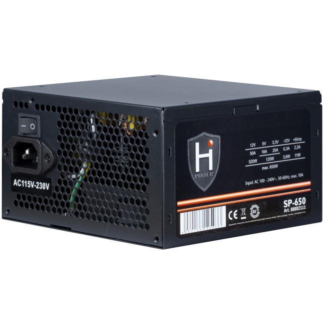 InterTech HiPower SP-650, 650W Power Supply