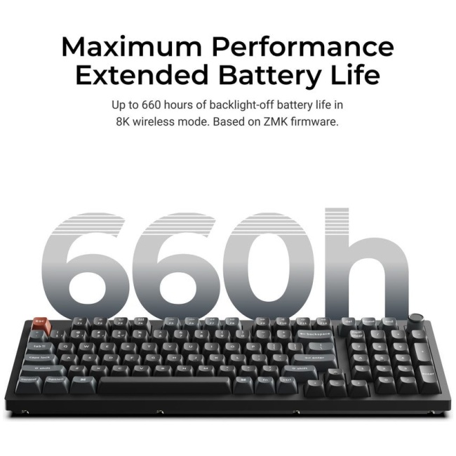 Keychron V5 Ultra (V5U-D4) QMK/VIA 8K Wireless Custom Mechanical Keyboard Banana Switch RGB 96% US - Image 3