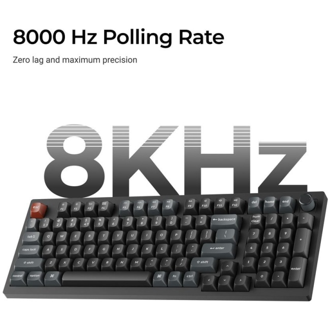 Keychron V5 Ultra (V5U-D4) QMK/VIA 8K Wireless Custom Mechanical Keyboard Banana Switch RGB 96% US - Image 4