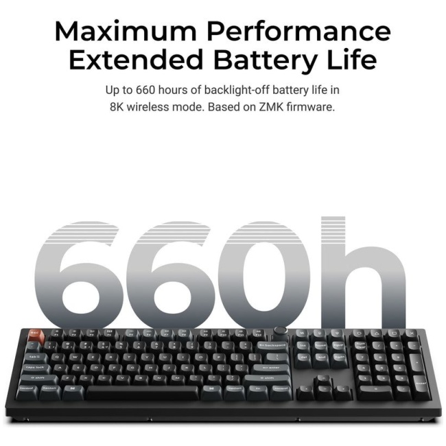 Keychron V6 Ultra (V6U-D1) QMK/VIA 8K Wireless Custom Mechanical Keyboard Red Switch RGB 100% US - Image 5