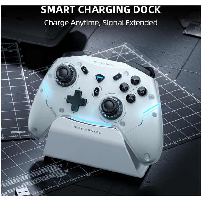 Machenike PC Gamepad G5 PRO Max SE Tri-mode 2.4GHz-BT-USB C With Charging Base - Image 3