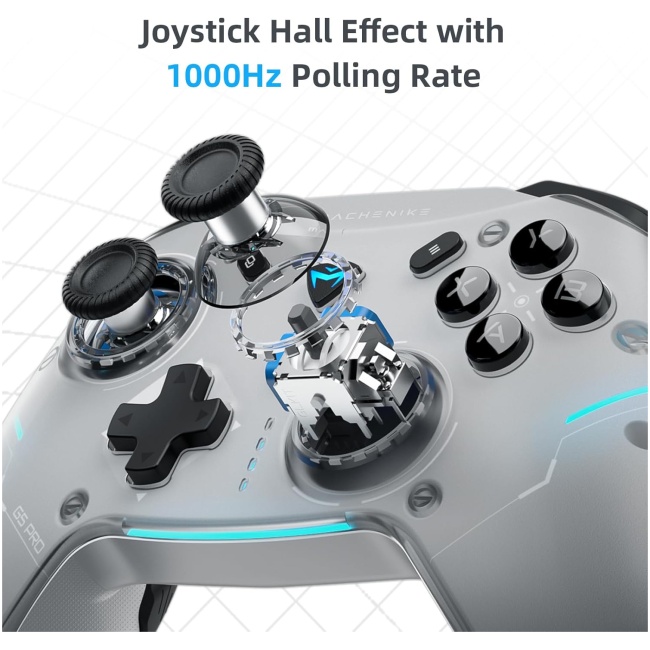 Machenike PC Gamepad G5 PRO Max SE Tri-mode 2.4GHz-BT-USB C With Charging Base - Image 4