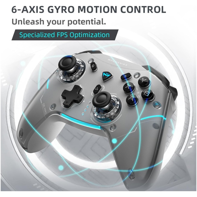 Machenike PC Gamepad G5 PRO Max SE Tri-mode 2.4GHz-BT-USB C With Charging Base - Image 5