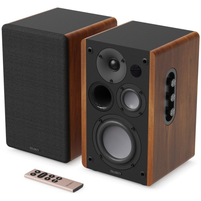 Majority D100 Active Speakers 100W 5'' 3-Way with DSP, Bluetooth, USB, HDMI & Optical