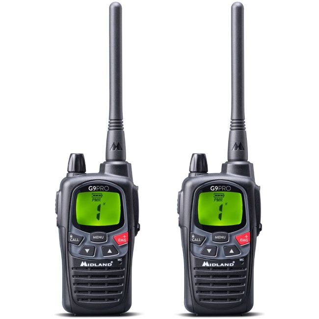 Midland G9 Pro Work Edition Valibox Includes 2x G9 Pro with Long Antenna, 2x Earphones & Carry Case - Image 3