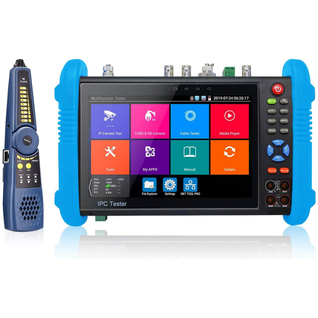 Noyafa CCTV & Network Tester with 7" Retina Touchscreen, 4K Support, PoE Output & Multi-Function Testing NF-716 MOVT ADHS Pro