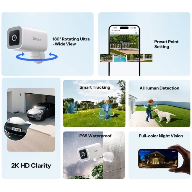Sonoff Smart WiFi IP Security Camera CAM-B1P - Image 6